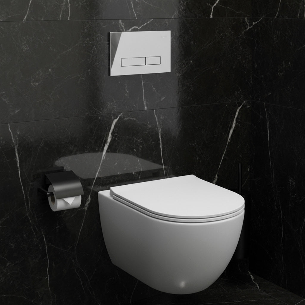 Podomítkový WC systém K011A-Q + tlačítka I Brush Chrome  11