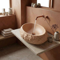 Umyvadlo na desku Mika Light Terracotta  1
