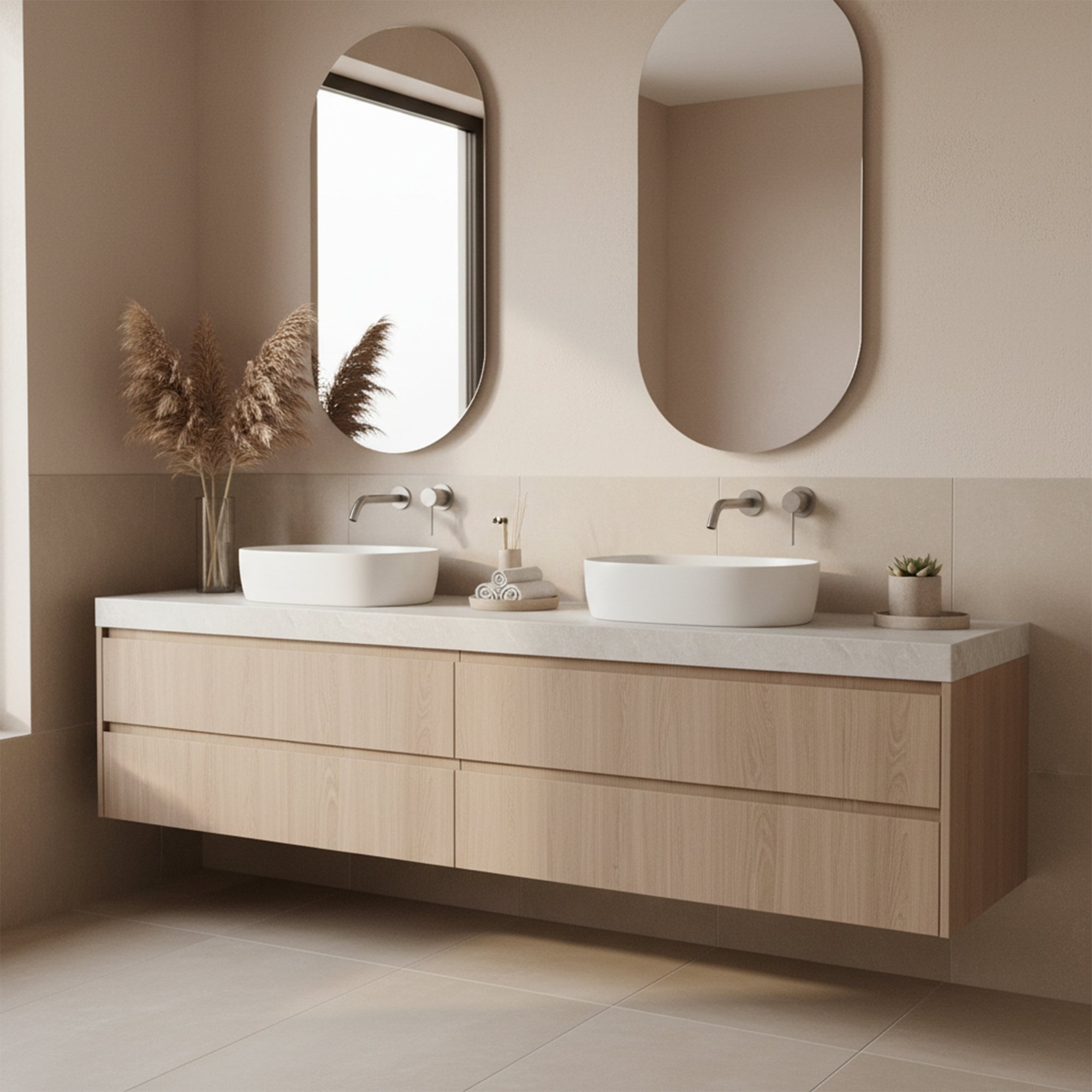 Podomítková vanová baterie Rea Clif Brush Nickle  5