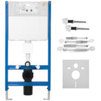 Podomítkový WC systém K011A-Q + tlačítka T White Glass  3