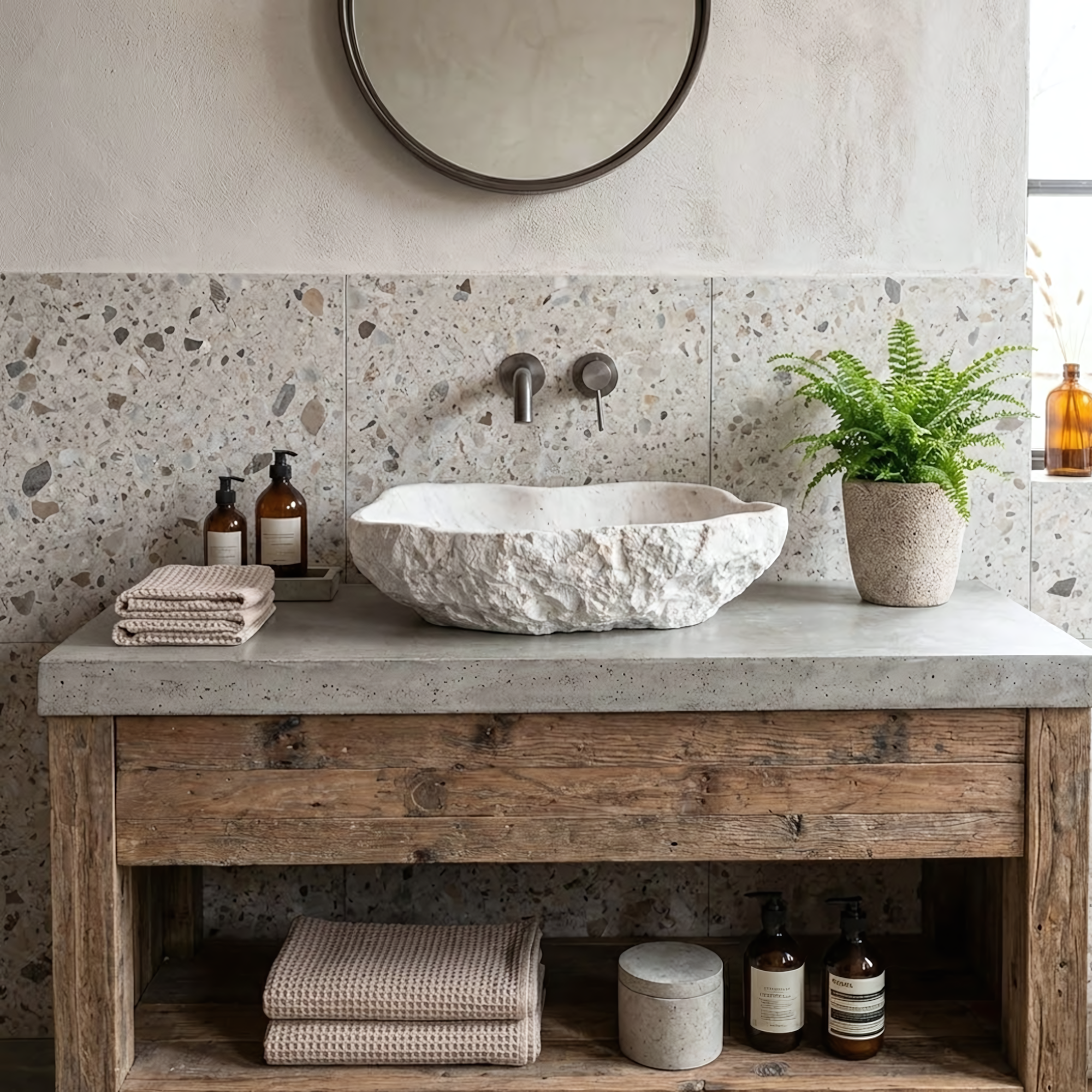 Umyvadlo na desku Isla Shiro  8