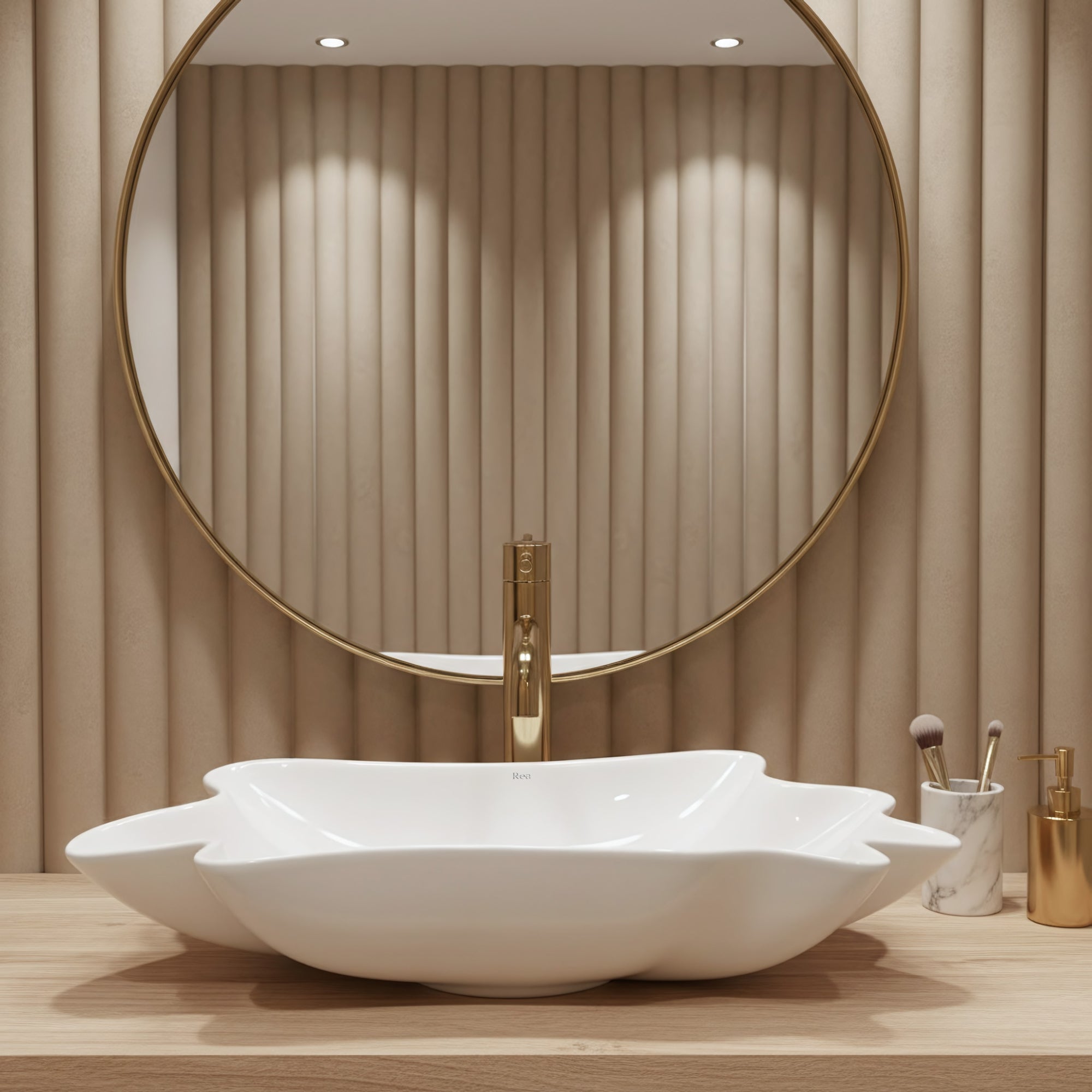 Umyvadlo na desku REA Infinity  + výpusť  3