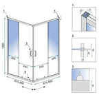 Sprchový kout REA City 90x90 Nickel Brush Se sprchovou vaničkou Savoy 10