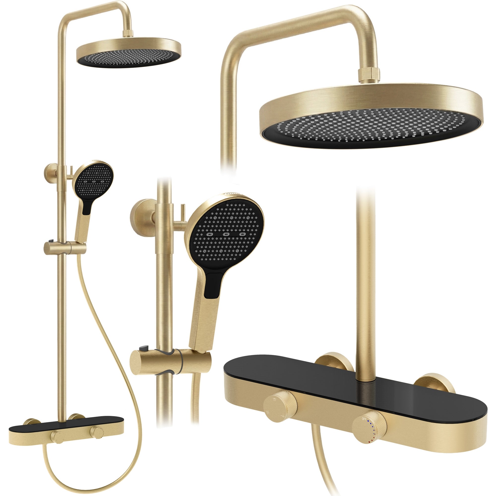 Sprchový set Rea Creo Brush Gold  1