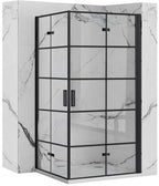 Sprchová kabina Rea Molier Black Double 90x100  1