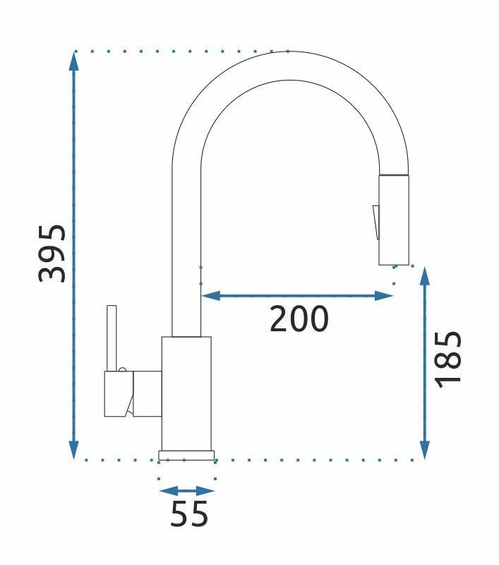 Ocelový dřez Paul BRUSH COPPER s kuchyňskou baterií 11