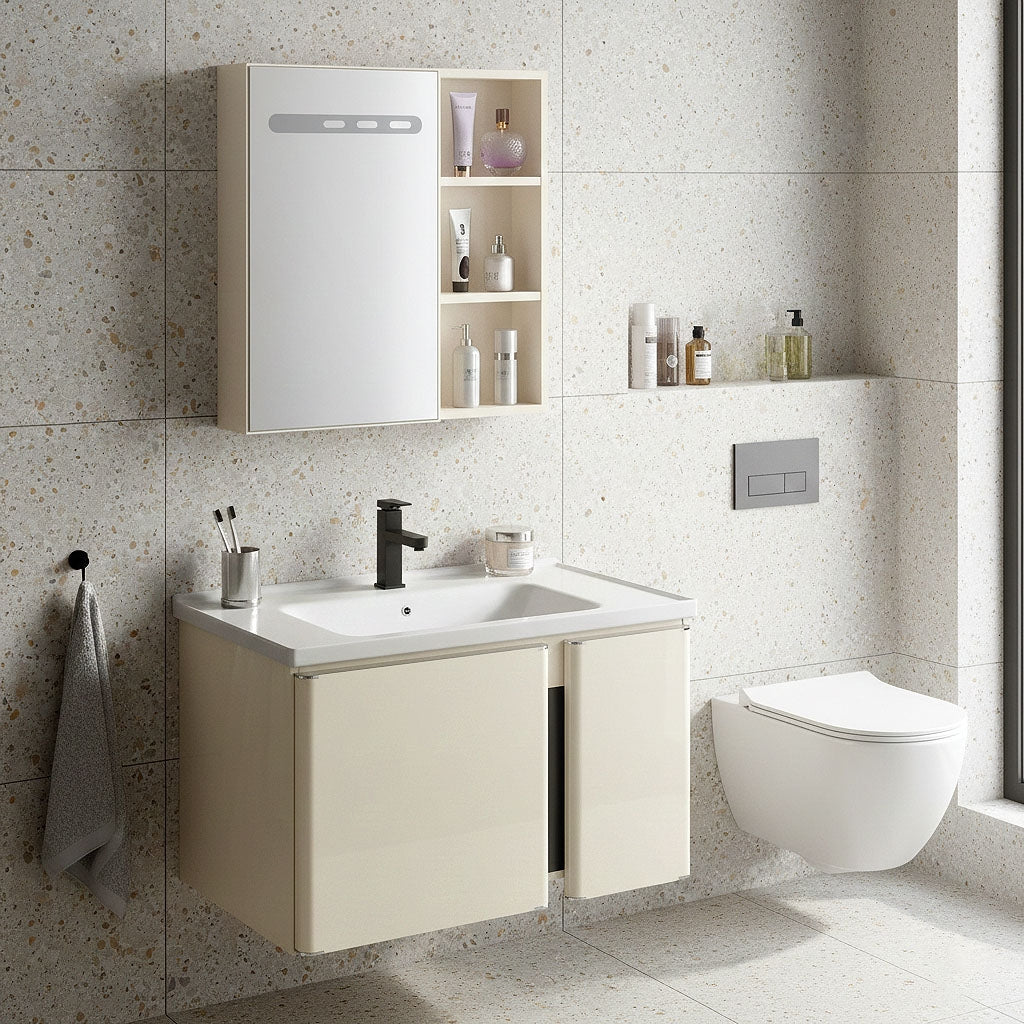 Sada koupelnového nábytku s umyvadlem Tula 60cm Beige  3