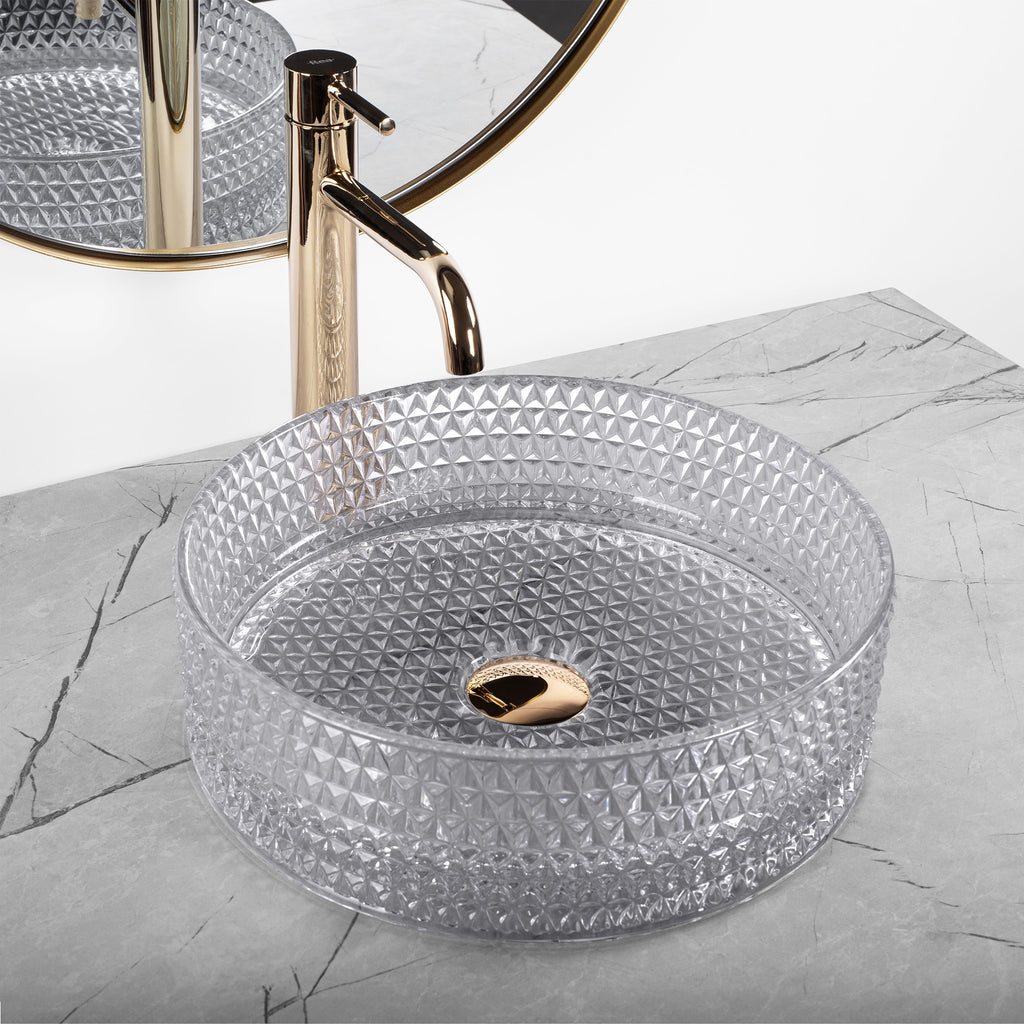 Umyvadlo na desku REA Light Grey  3