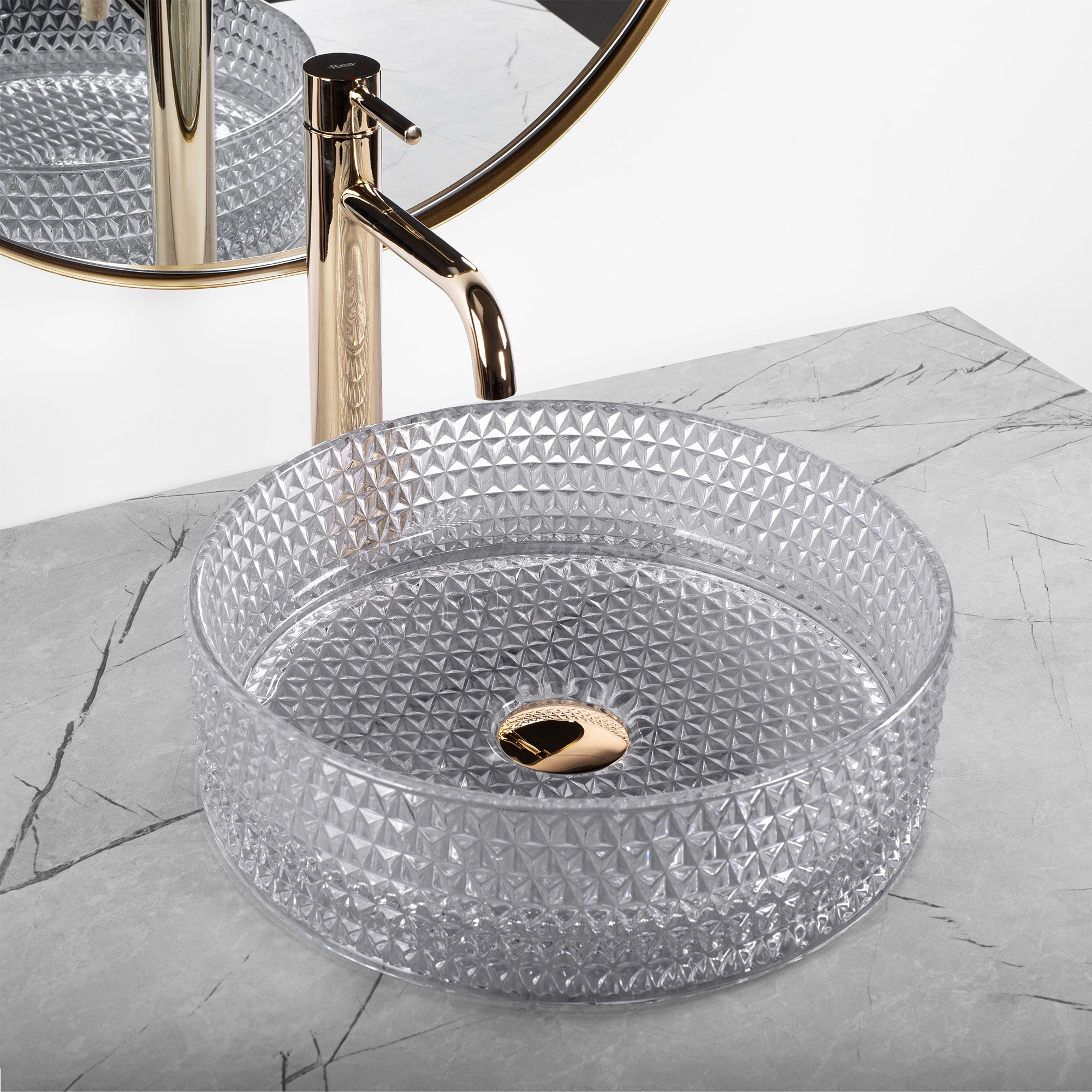 Umyvadlo na desku REA Light Grey  3