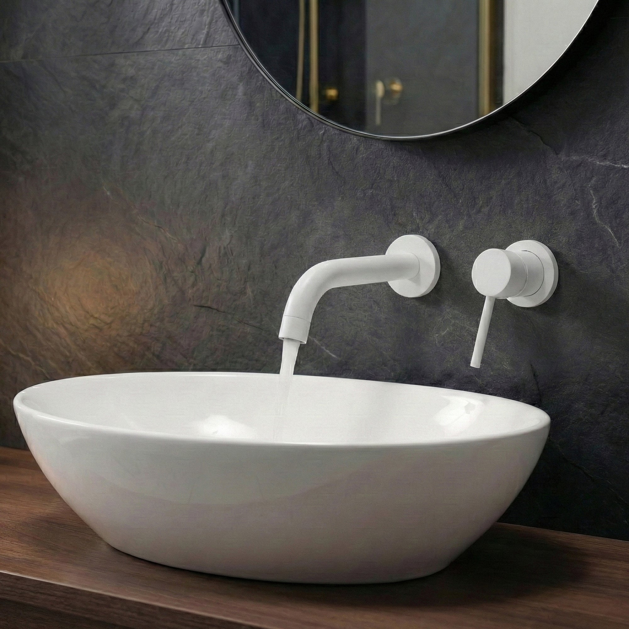 Výtokové rameno pro podomítkovou baterii Rea Lungo 20 cm White  3