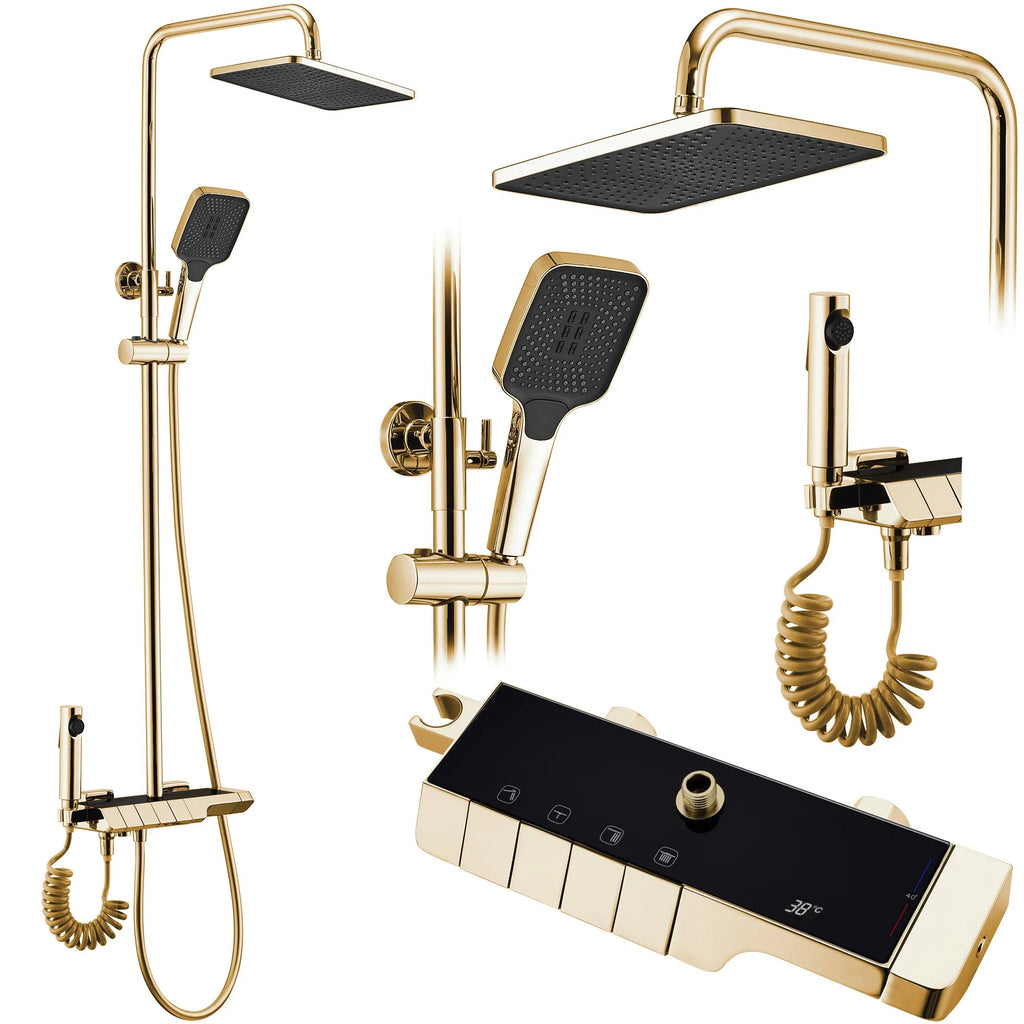 Sprchový set s termostatem REA ROB Gold  1