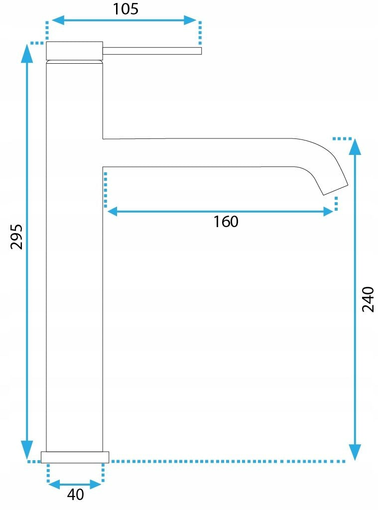 Umyvadlová baterie REA CLIF Brush Copper HIGH  5