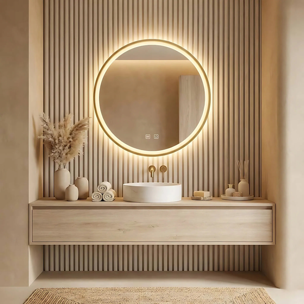 Zrcadlo LED 80cm MMJ Gold  5