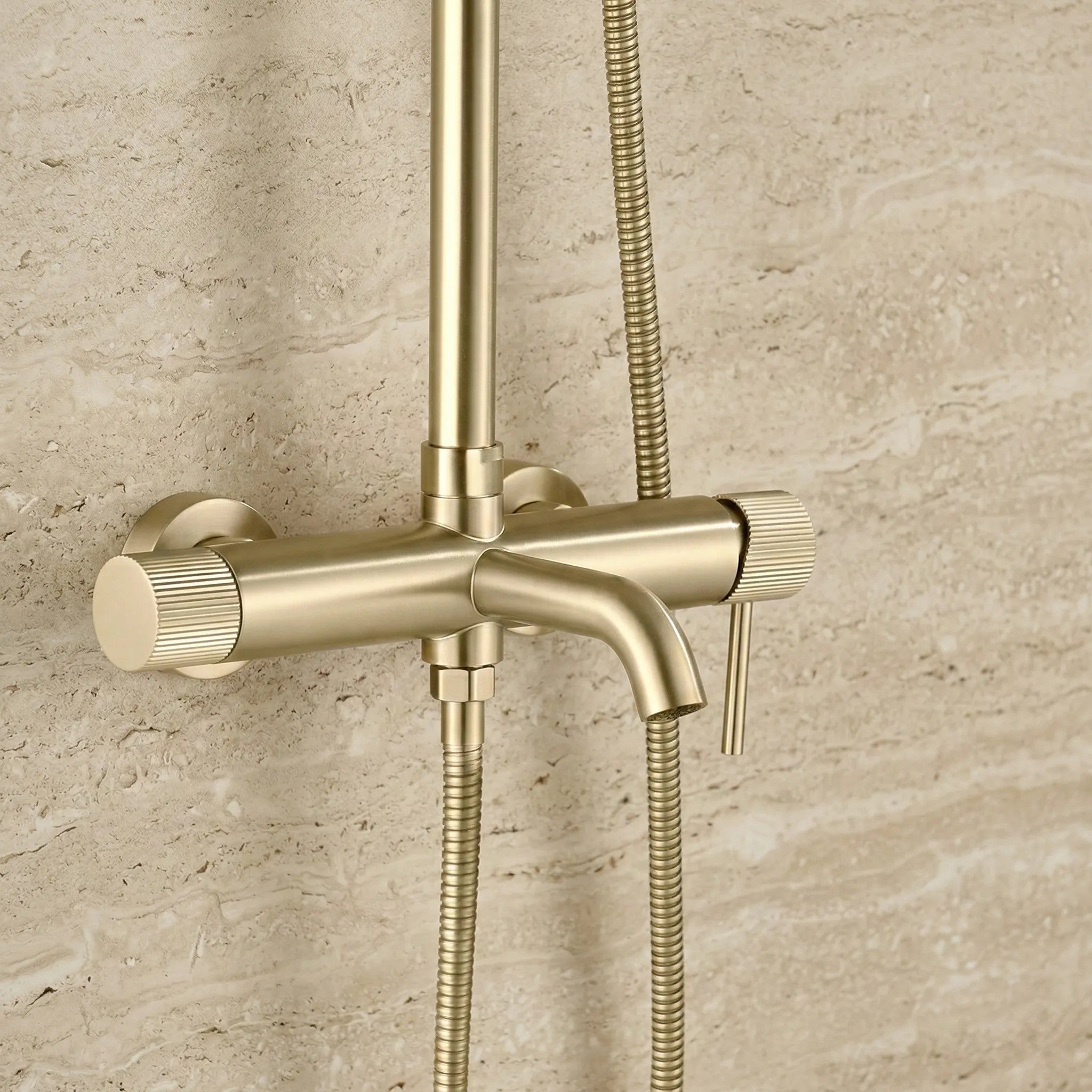 Sprchový set Rea Lungo Stripe Brush Gold  5