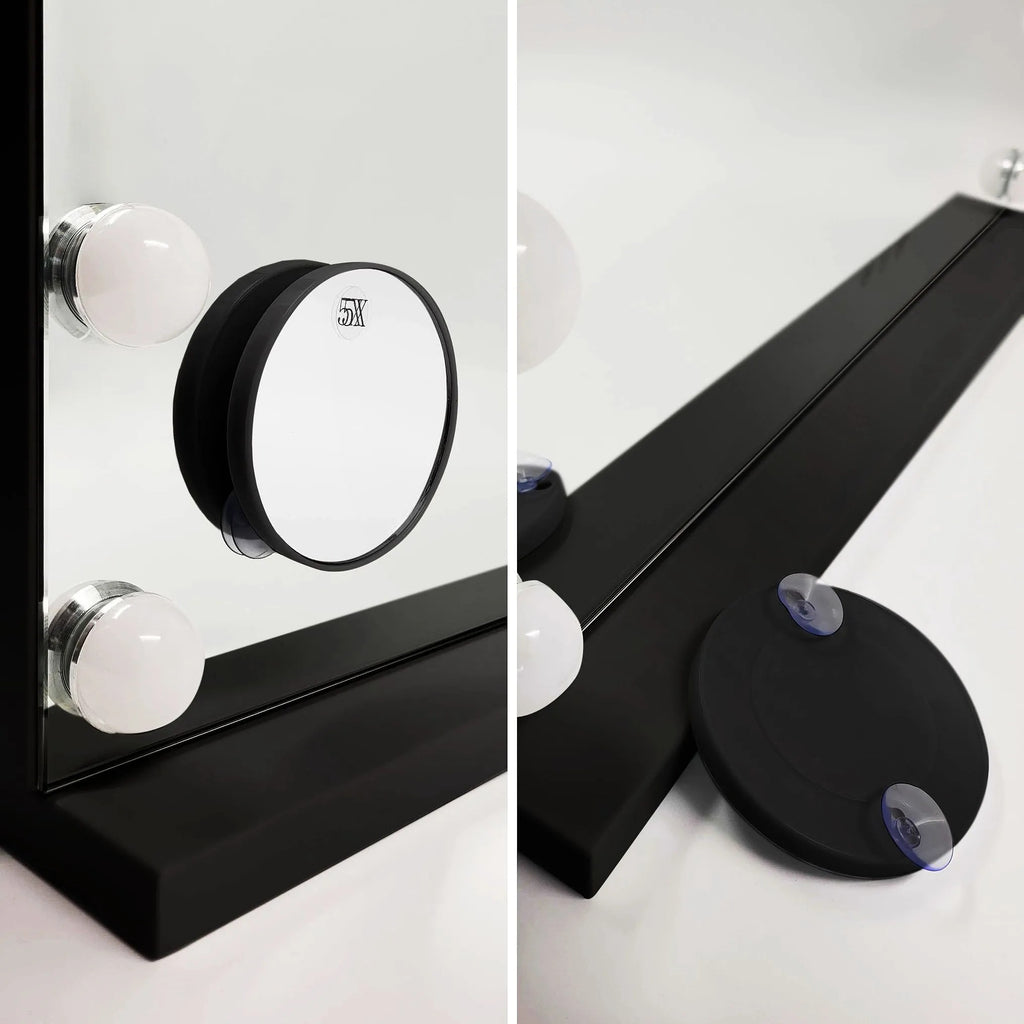 Zrcadlo LED HOLLYWOOD Black 80x60  5