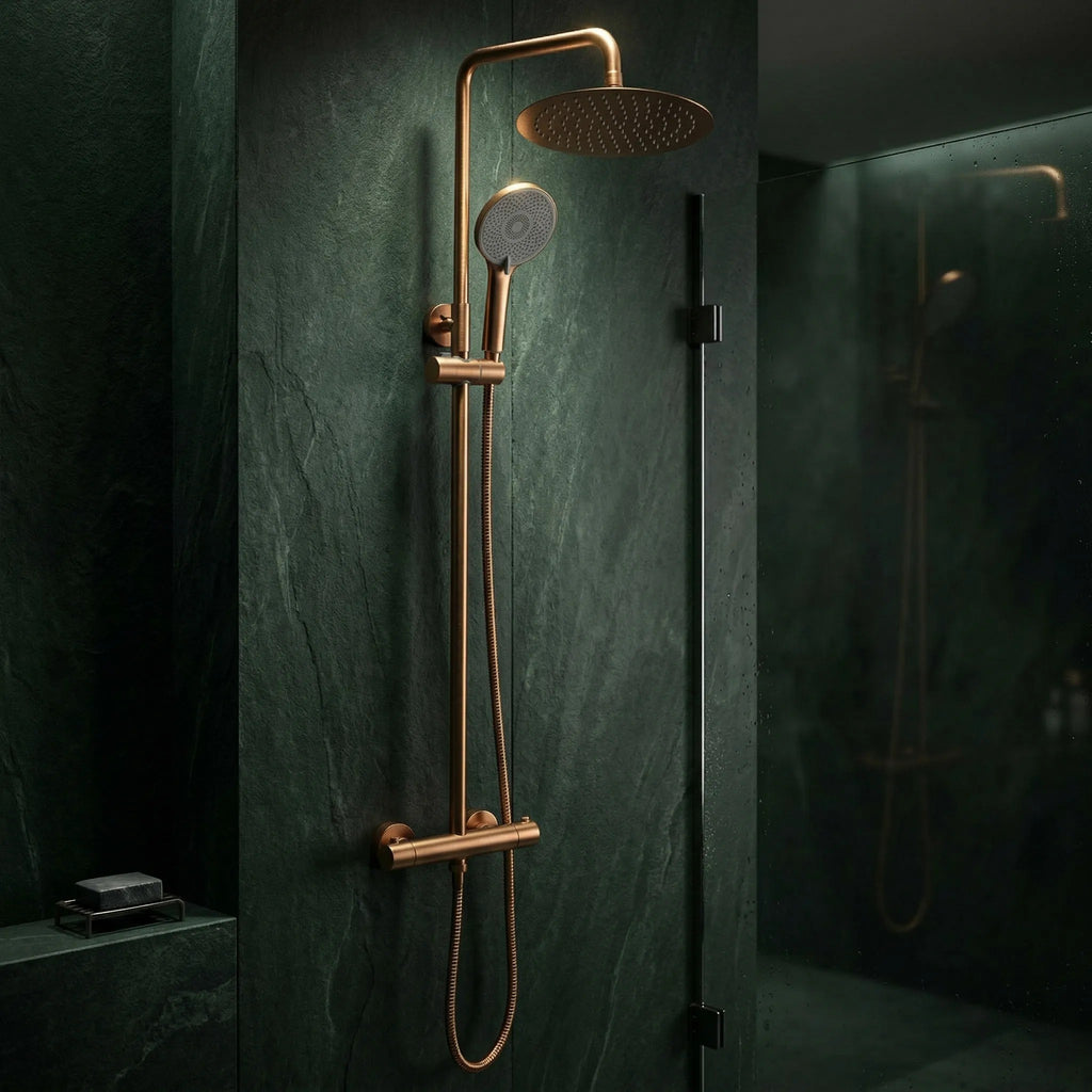 Sprchová sada bez výtoku s termostatem Rea Lungo Copper Brush  5