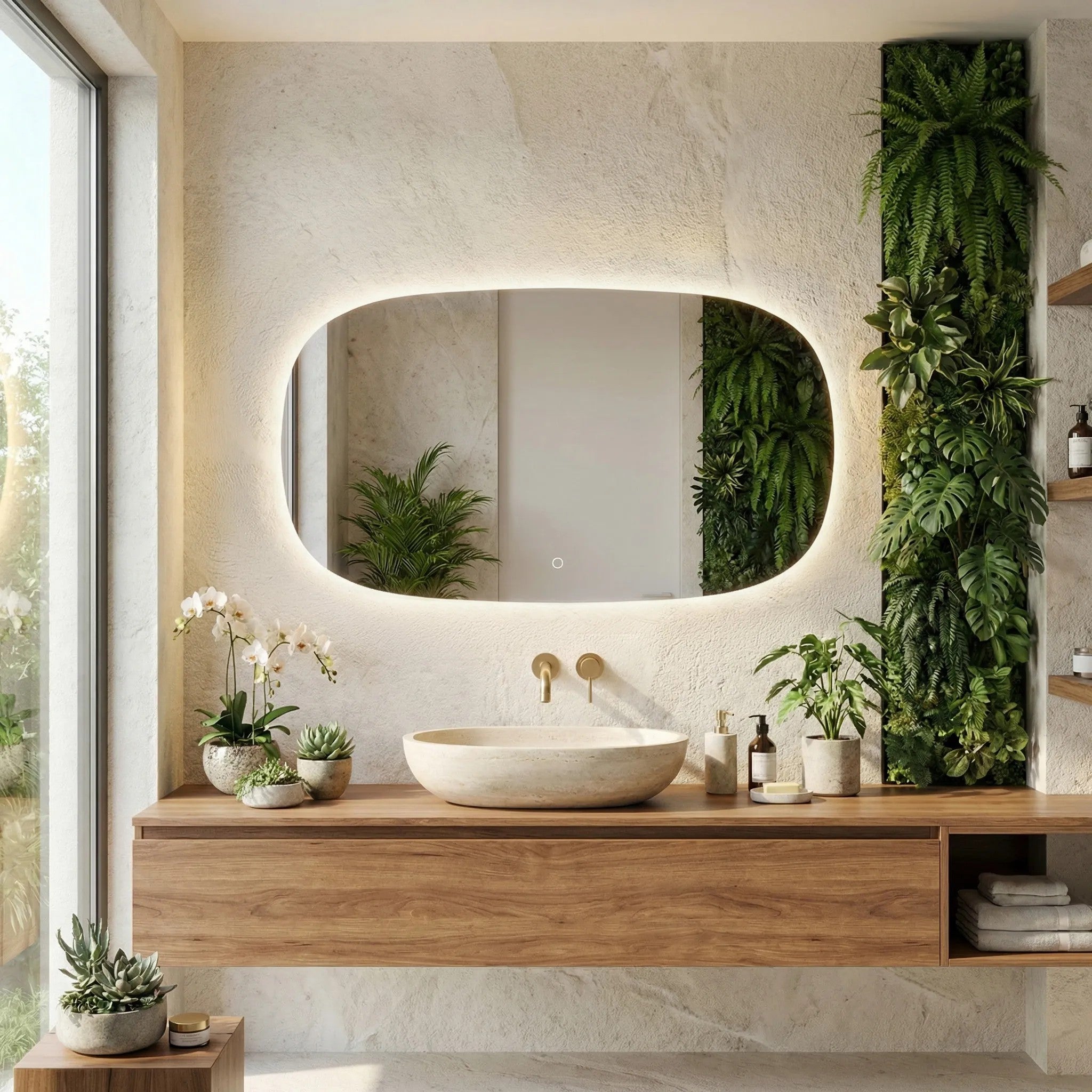 Zrcadlo LED 100x60cm TOP-4  5