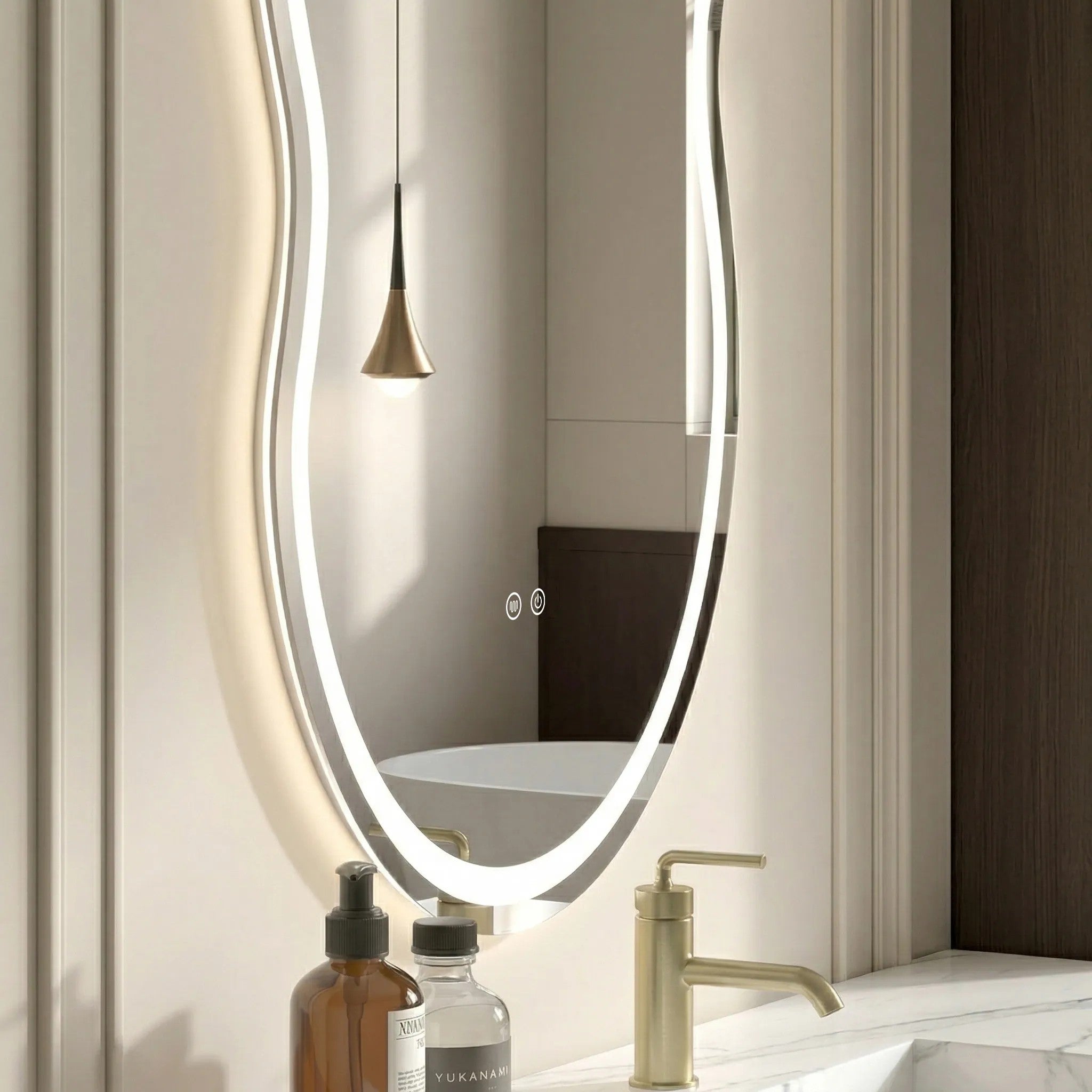 Zrcadlo LED UNO 80x55 cm  5