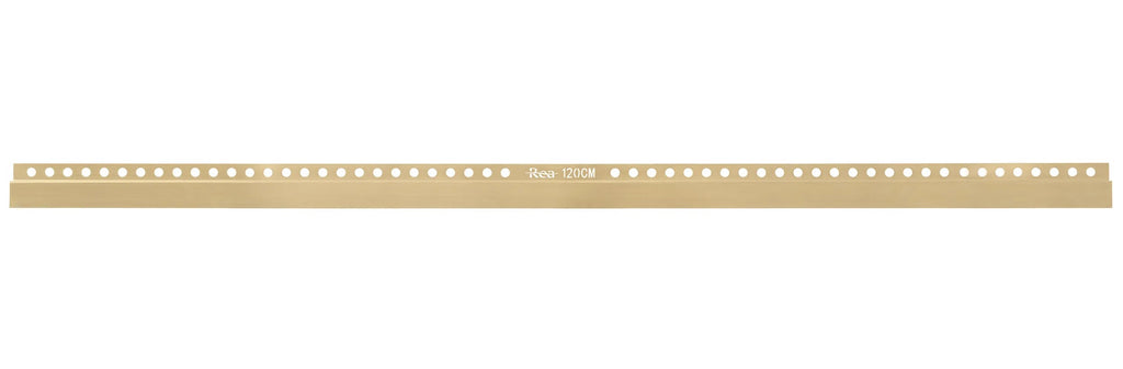 Přední lišta sprchové vaničky 120 cm broušená zlatá  5