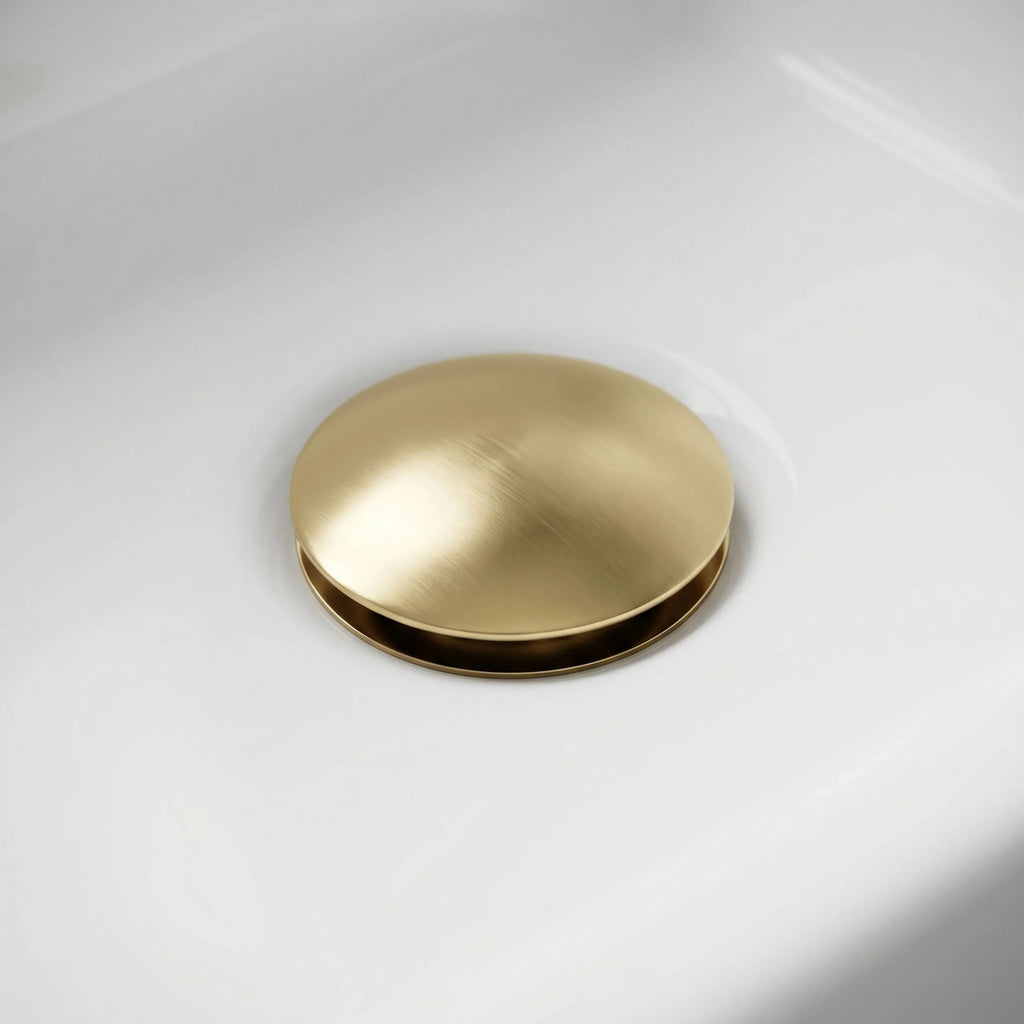 Univerzální vanová výpusť REA Click-clack - Brush Gold  5