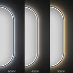 Zrcadlo LED OVL 50x100cm Black  5