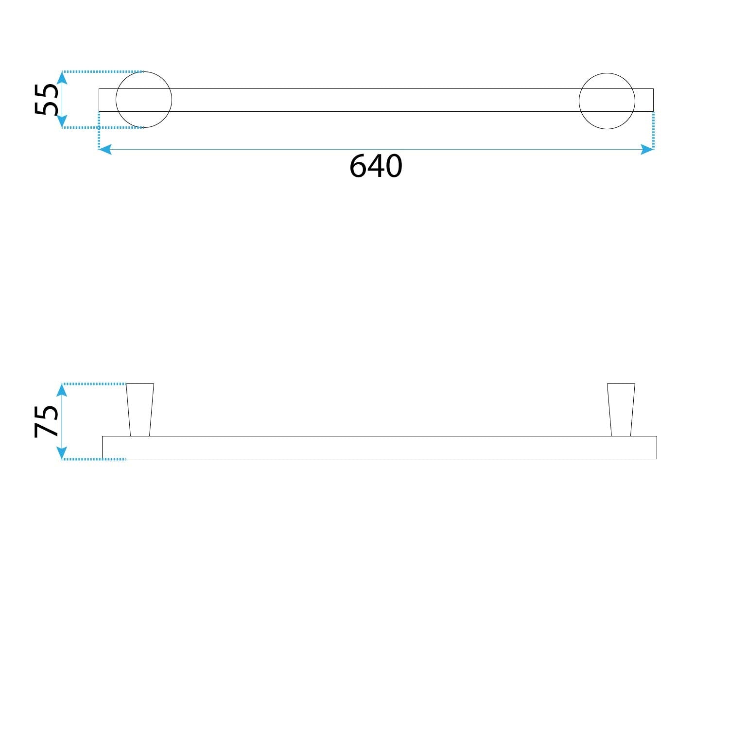 Koupelnový věšák 16101 Aristo Brush Gold  5