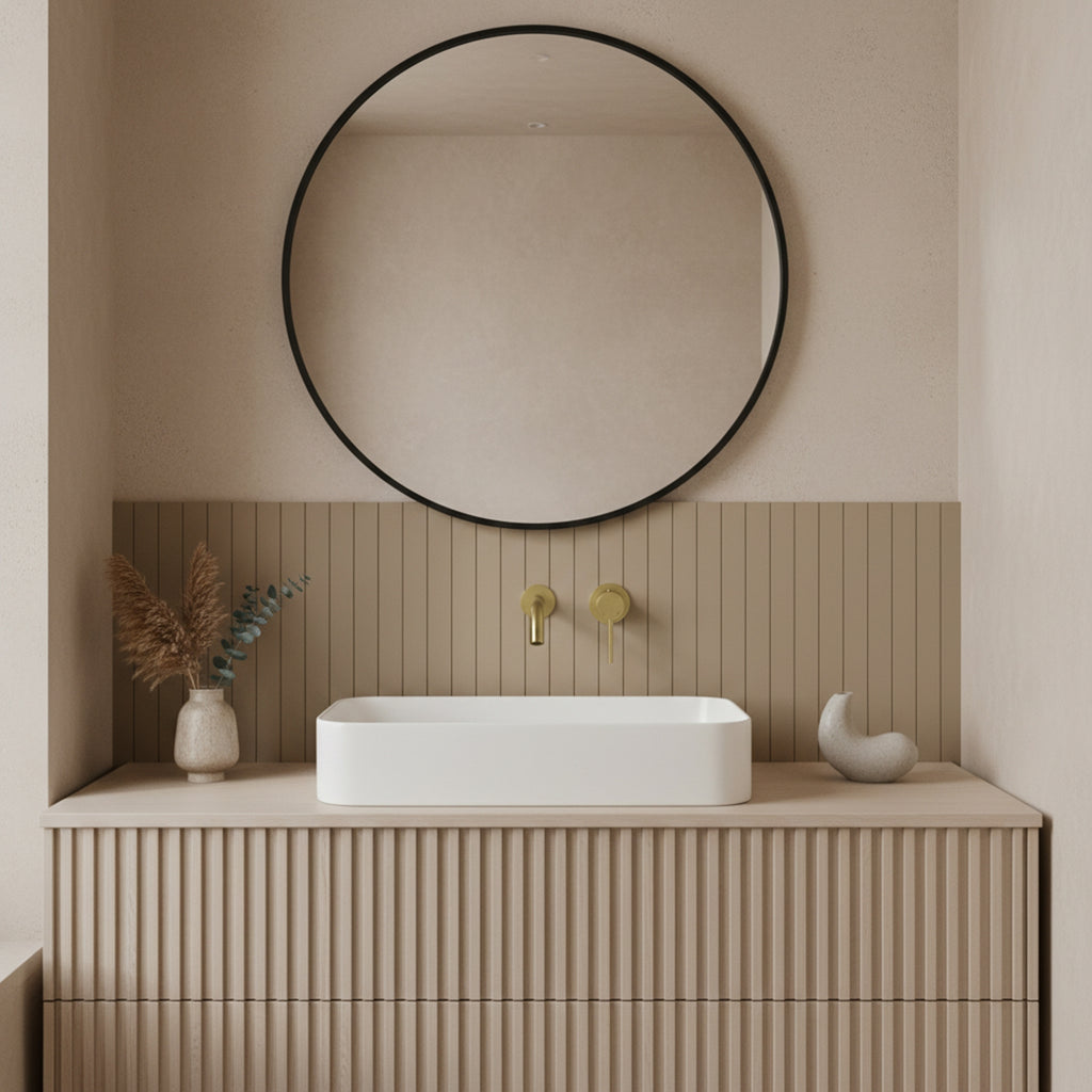Podomítková vanová baterie Rea Clif Brush Gold  3