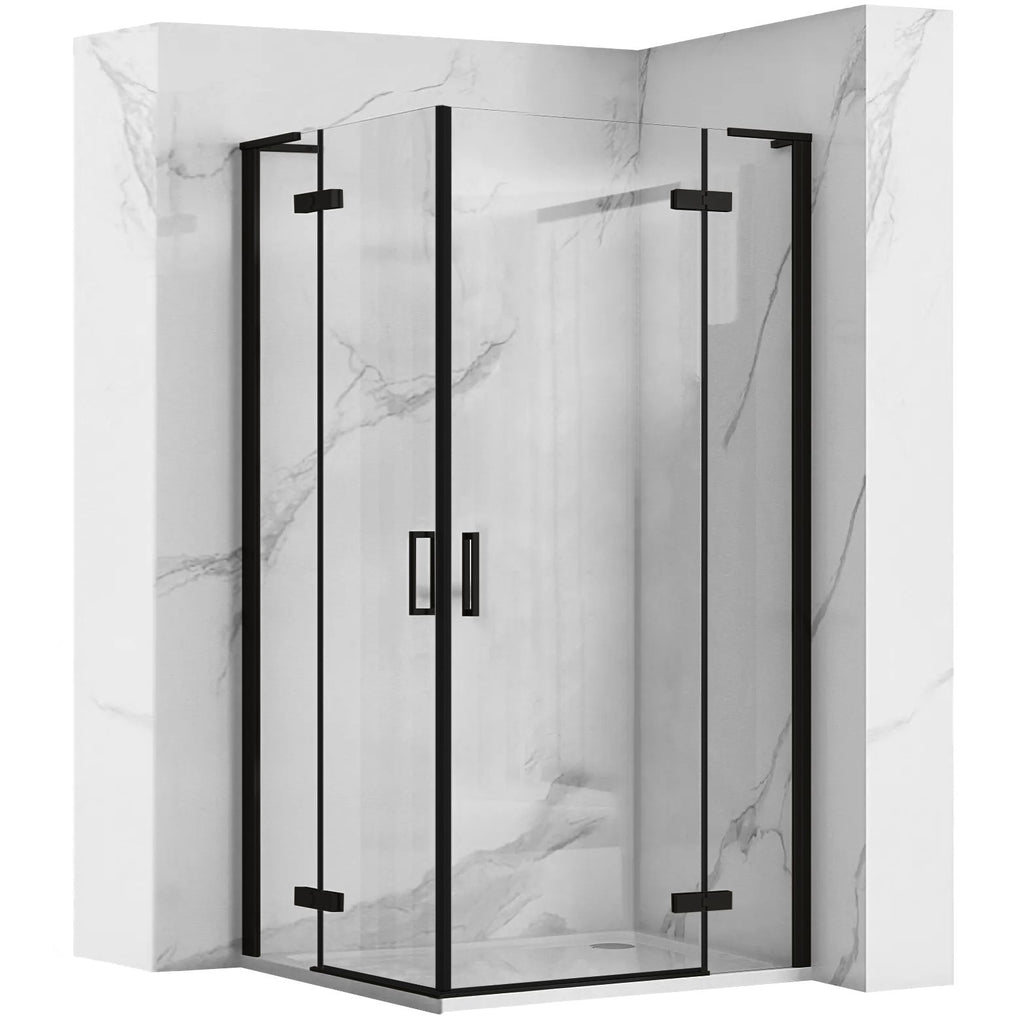 Sprchová kabina REA Hugo Double Black 90x90  1