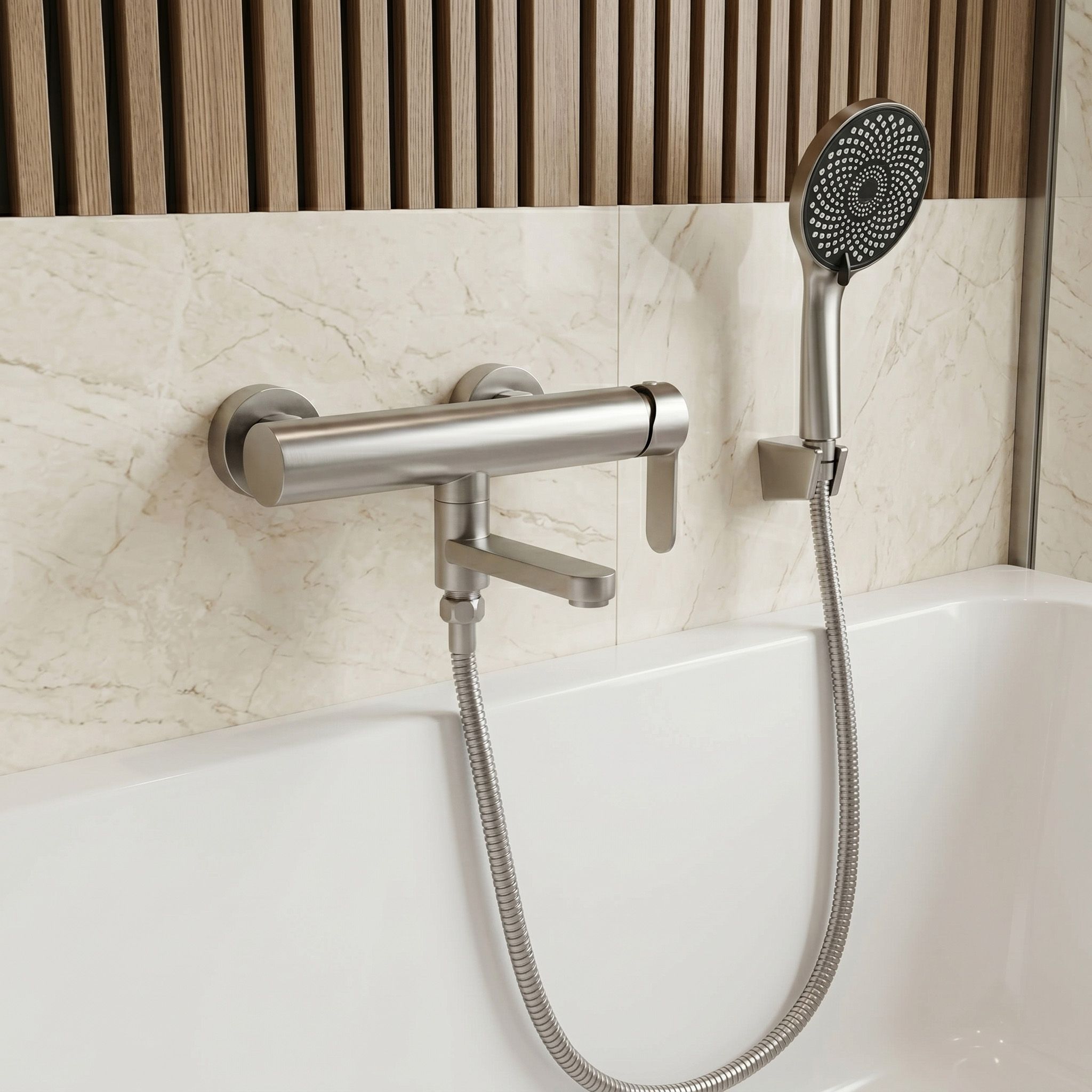 Vanová baterie Rea Arcos Brushed Nickel  4