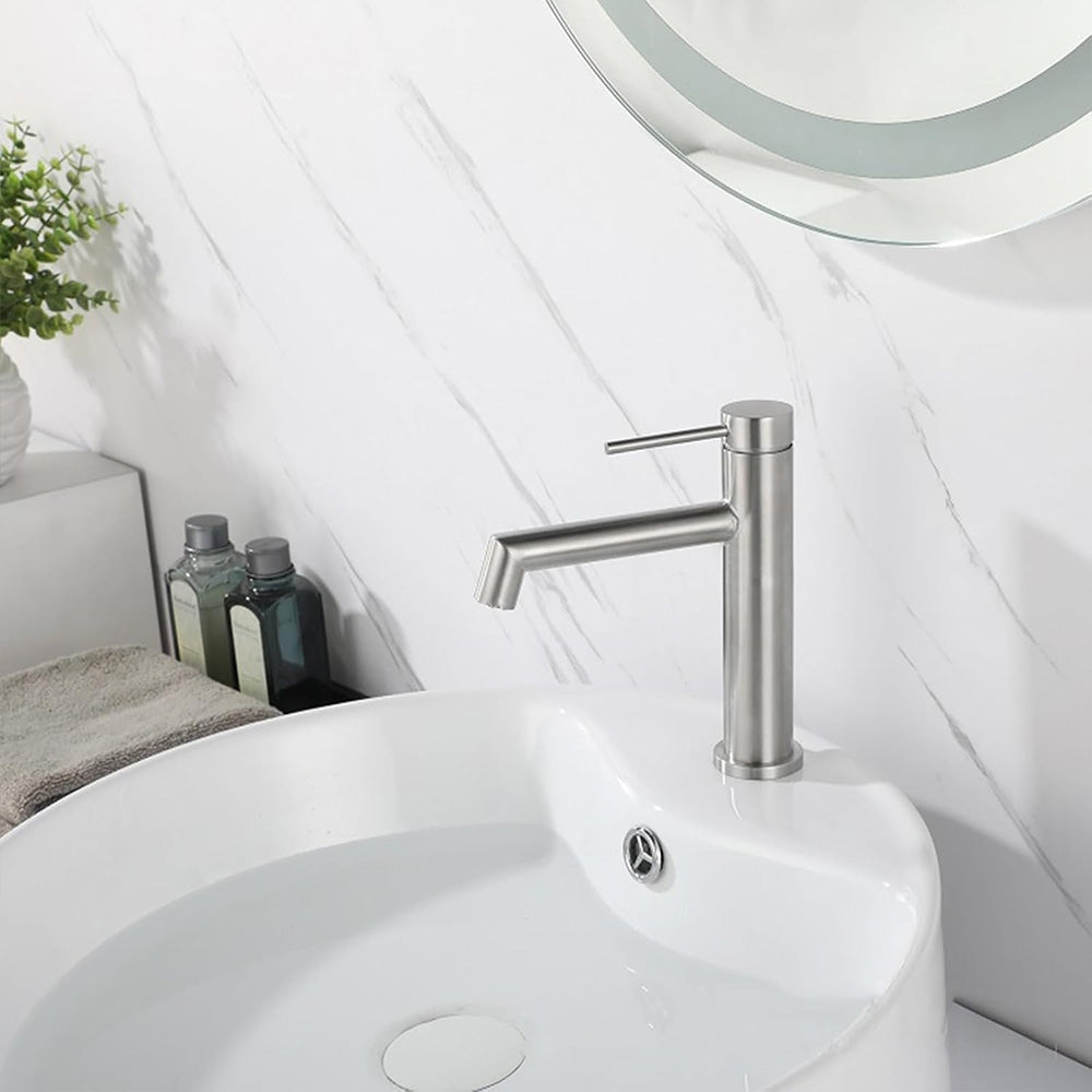 Umyvadlová baterie REA Foss Nickel Brush Low  8