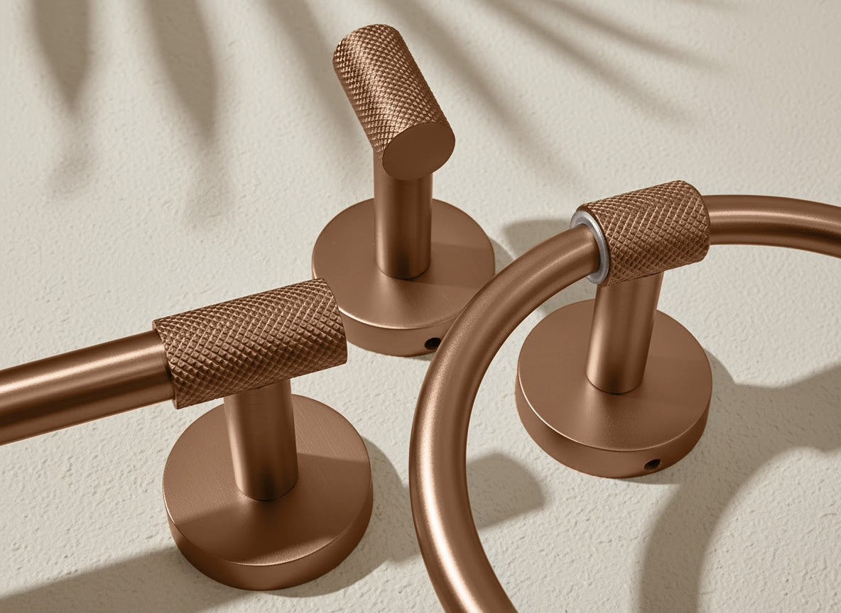 Koupelnový věšák Ring 5710 Galo Brush Copper  3