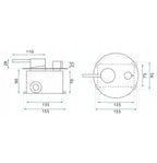 Podomítková sprchová sada Rea Argon Brush Copper  + BOX  6