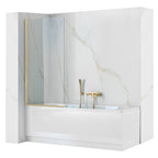 Paravan vanový Rea Elegant Gold Brush 80  1