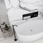 bathroom shelf 30x60 black matt  3