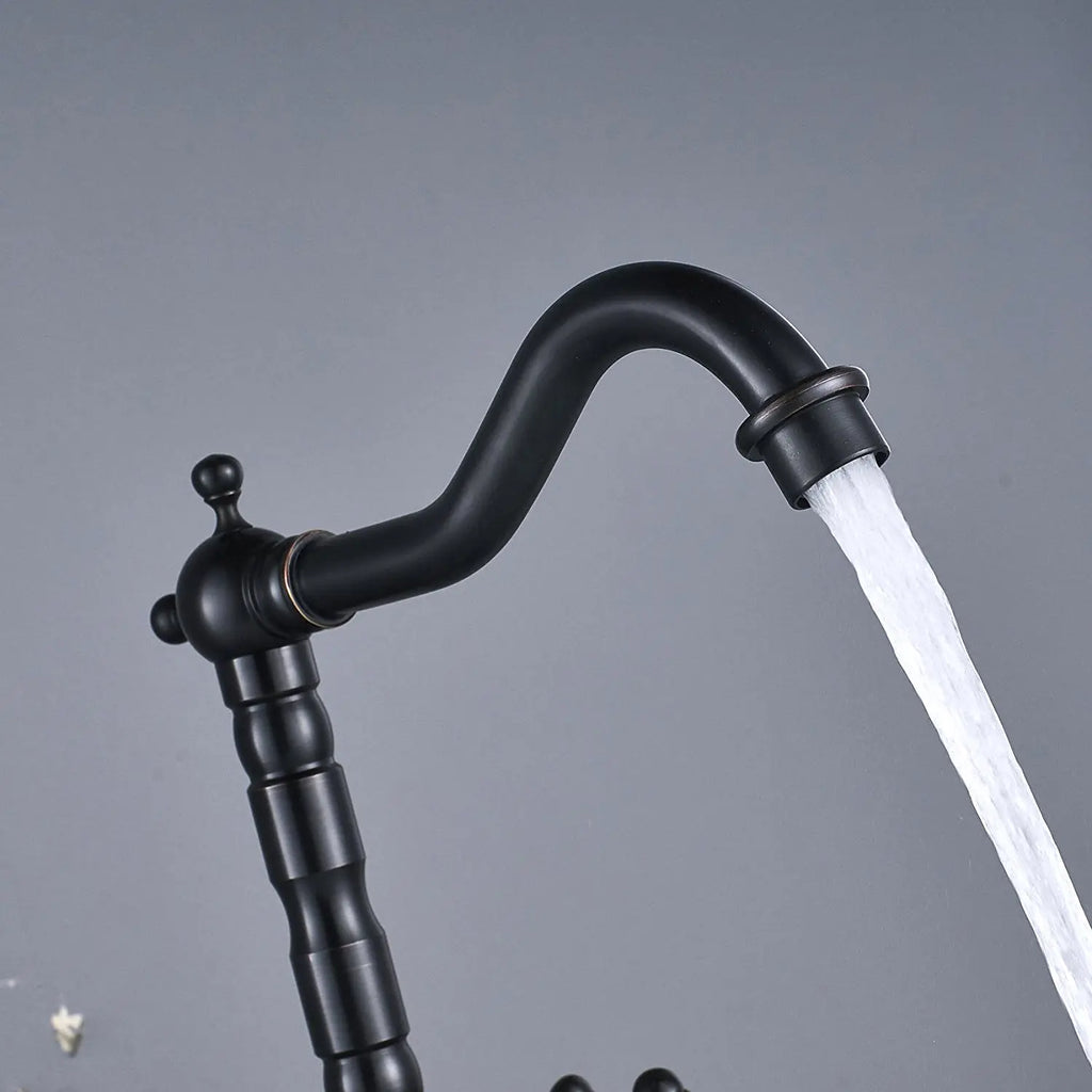 Umyvadlová Kuchyňská baterie Rea Rustico Old Black  4