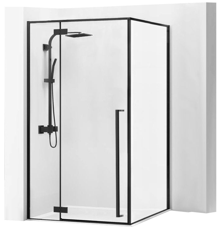 Sprchový kout REA FARGO 120x90 - matný černý  1