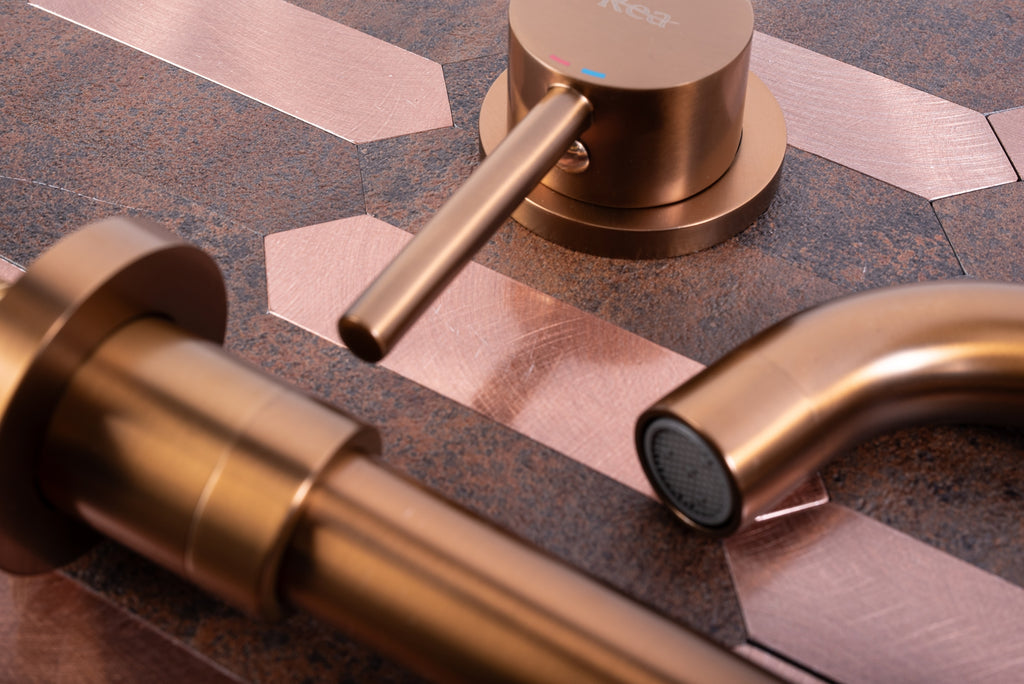 Podomítková umyvadlová baterie REA LUNGO Copper Brush + BOX  2