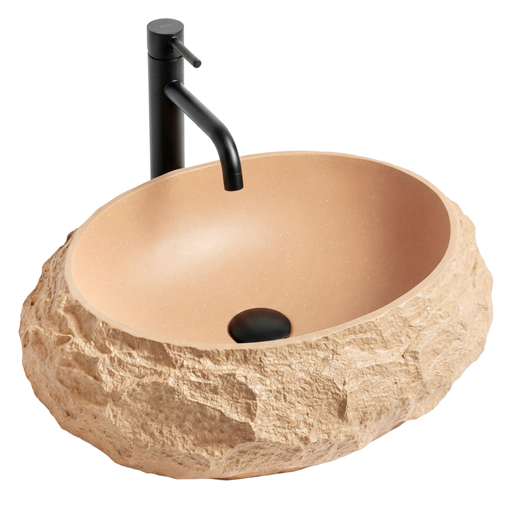 Umyvadlo na desku Mika Light Terracotta  11