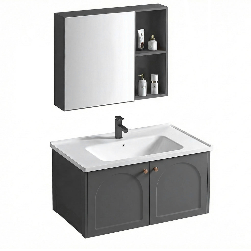 Sada koupelnového nábytku s umyvadlem Denver 80cm Grey  2