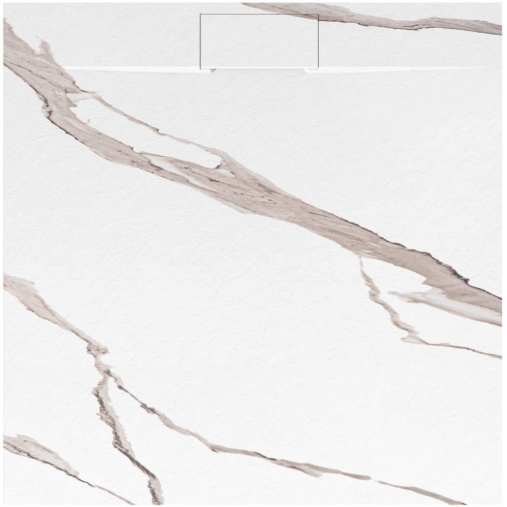 Sprchová vanička Bazalt CARRARA WHITE 90x90  14
