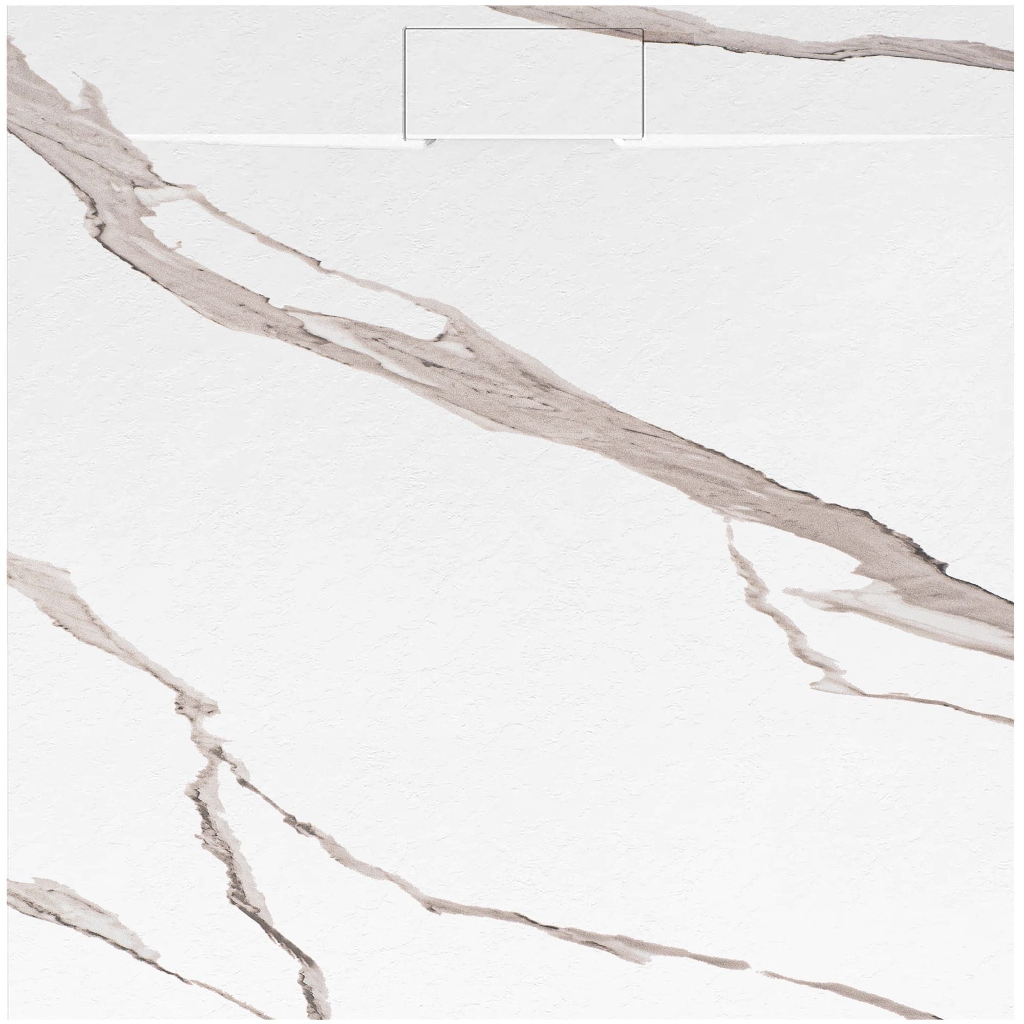 Sprchová vanička Bazalt CARRARA WHITE 90x90  14