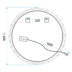Zrcadlo LED 60cm YH-3561  8
