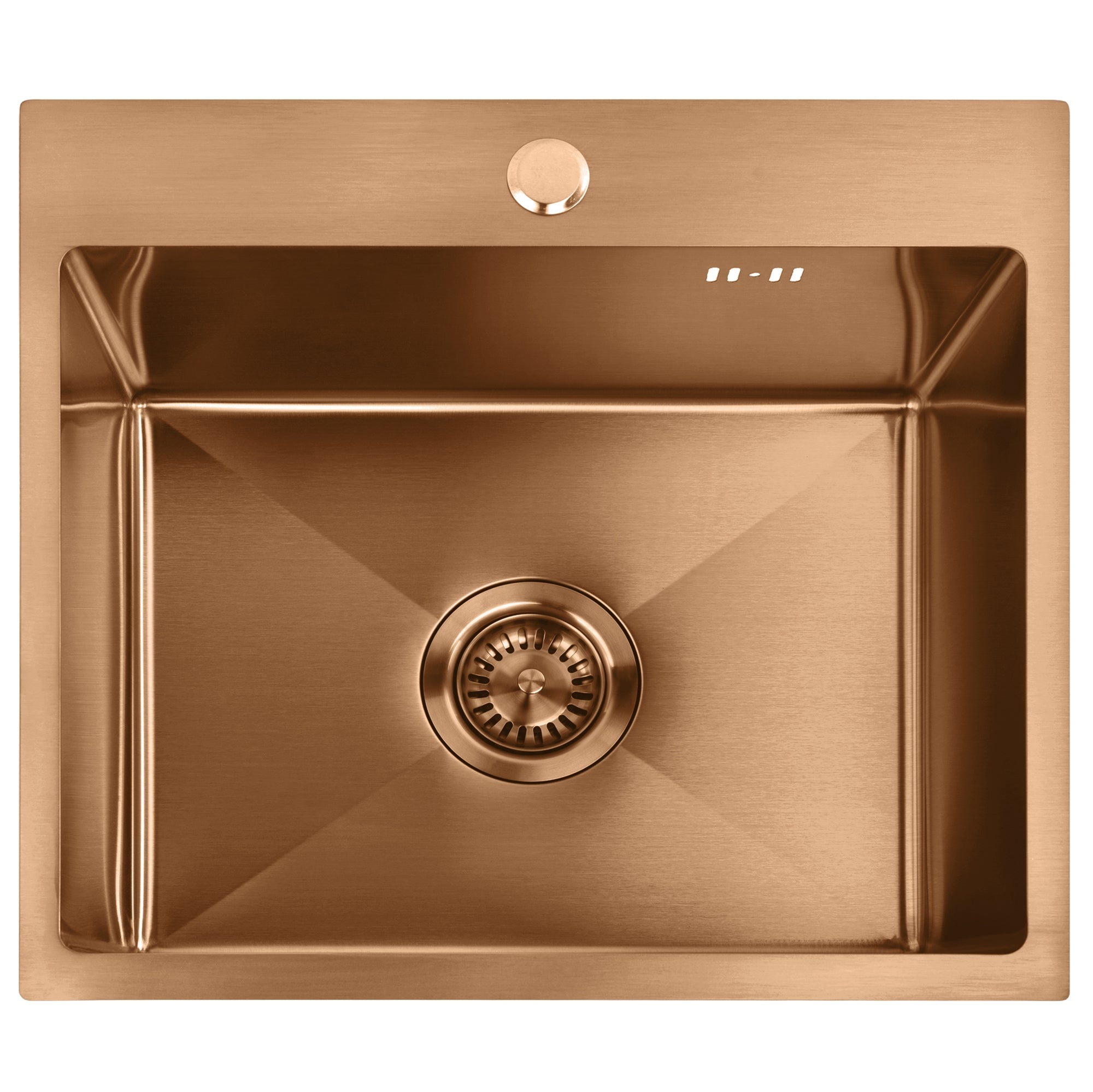 Ocelový dřez Leo 50 BRUSH COPPER bez kuchyňské baterie 2