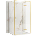 Sprchový kout Rea Atlas 120x100 Brush Gold vlevo 1