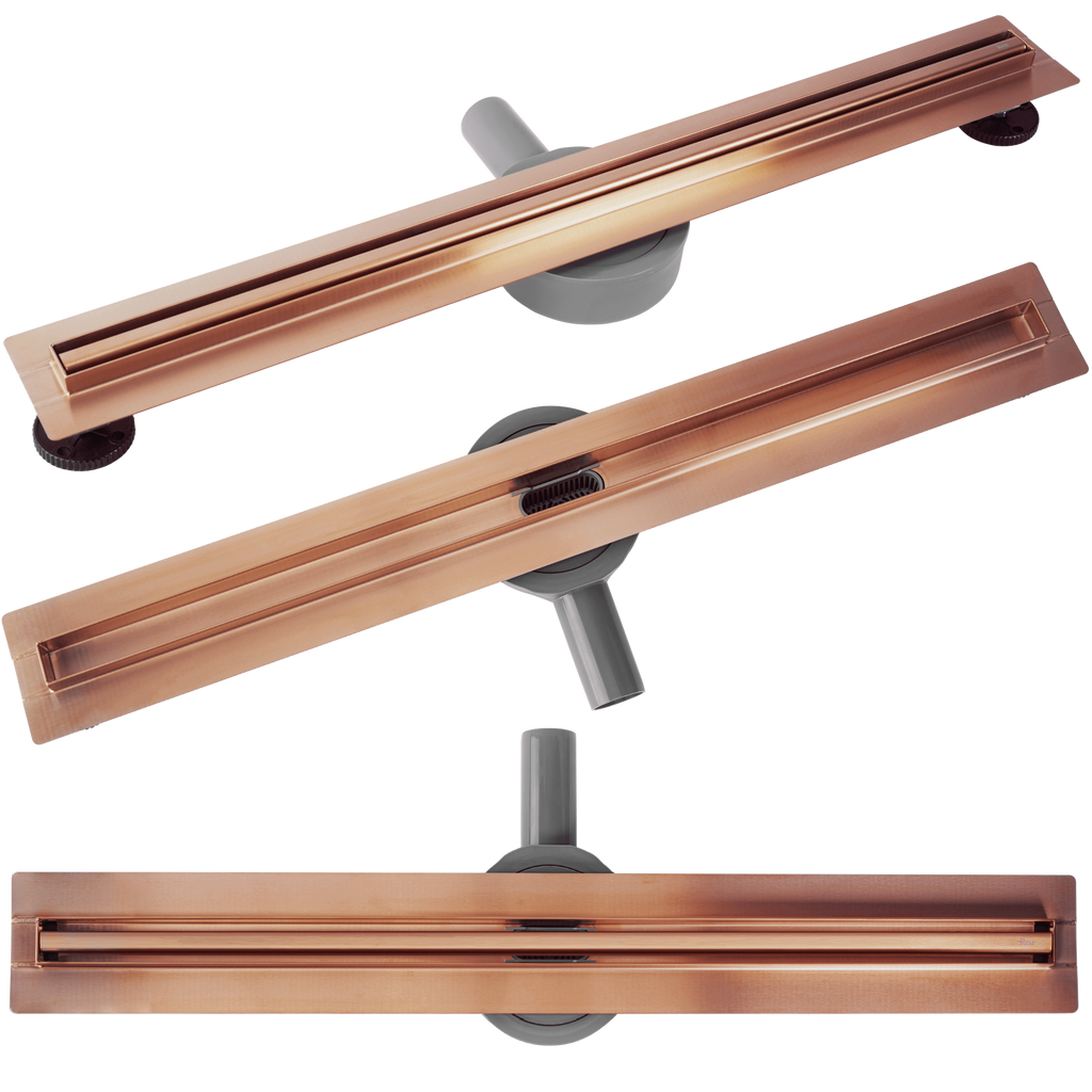 Odtokový žlab REA Neox Slim pro Brushed Copper 80  1