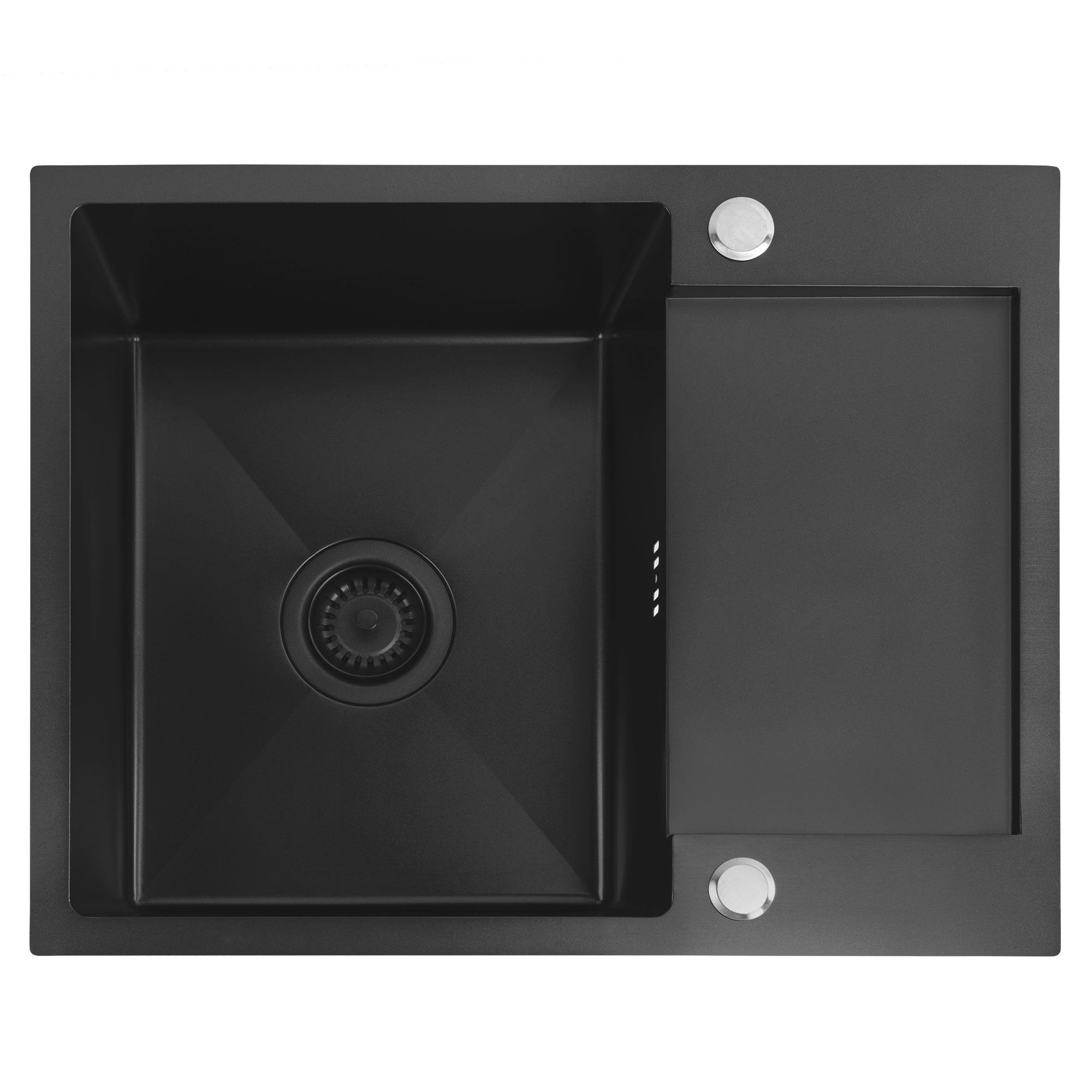 Ocelový dřez Paul Black bez kuchyňské baterie 2