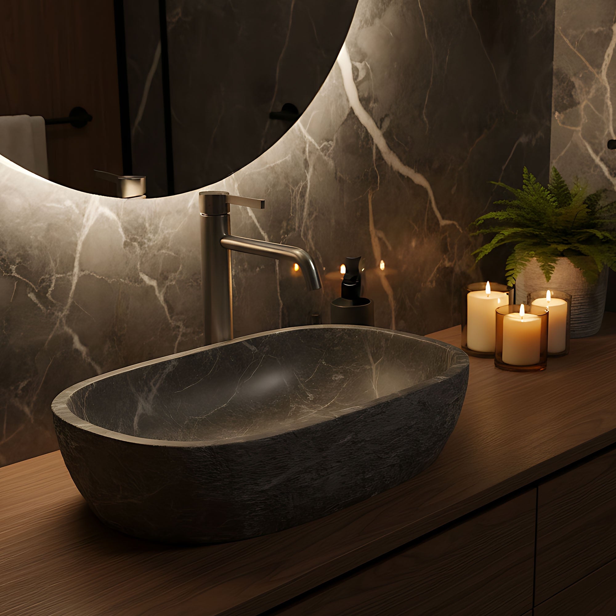 Umyvadlová baterie REA Foster Brush Nickel High  7