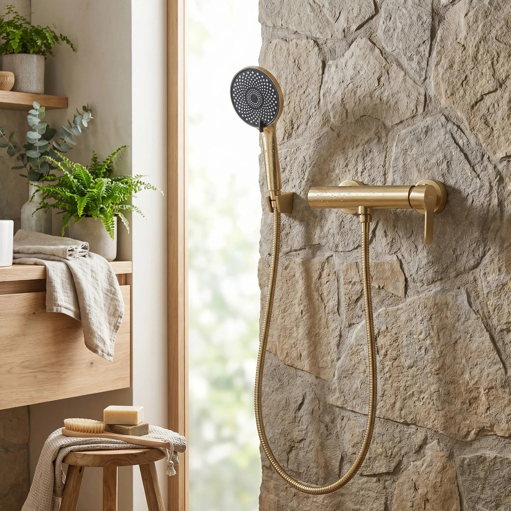 Sprchová baterie REA Arcos Brush Gold  6
