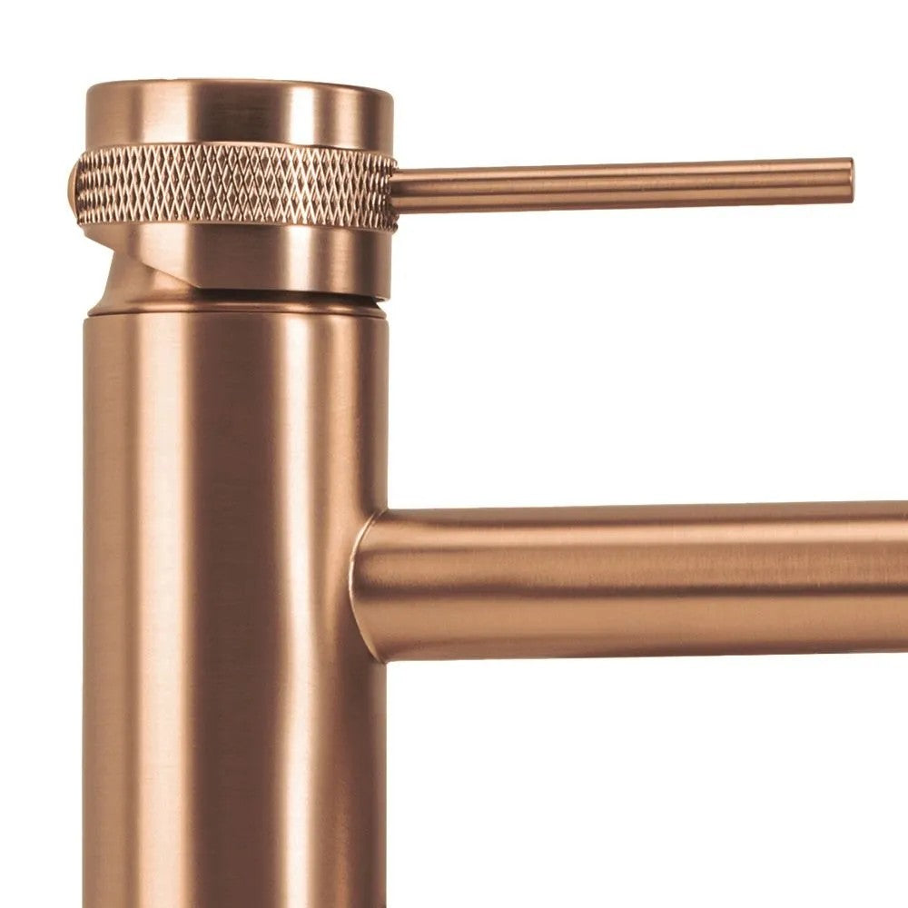 Umyvadlová baterie REA Lungo Grip- broušené Copper, nízká  6