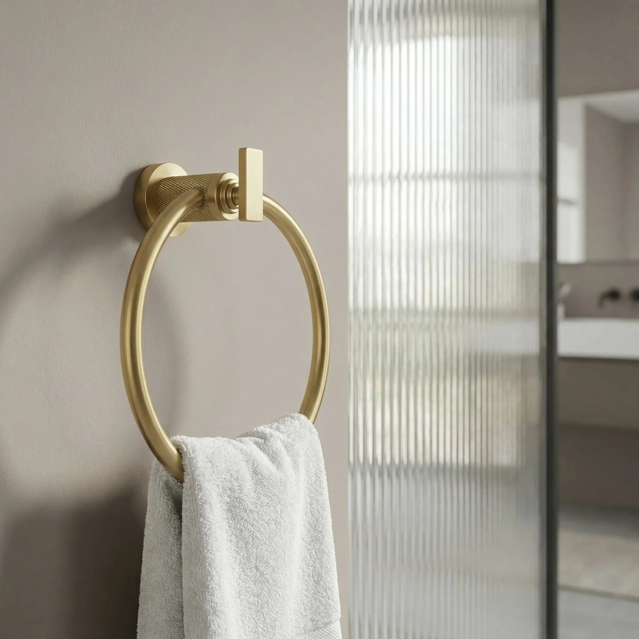 Koupelnový věšák Ring 81307 Rivo Brush Gold  6